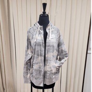 Nike camo zip up hoodie women’s 1X